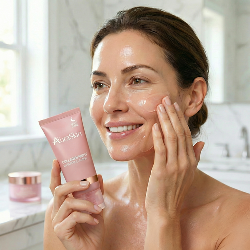 Masque de nuit au collagène - Aura skin